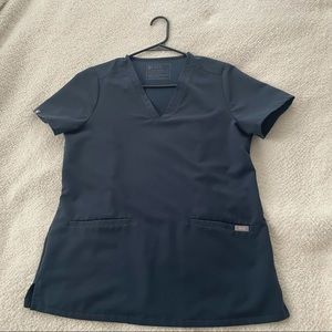 Figs Dark Harbor Casma Three Pocket Scub Top